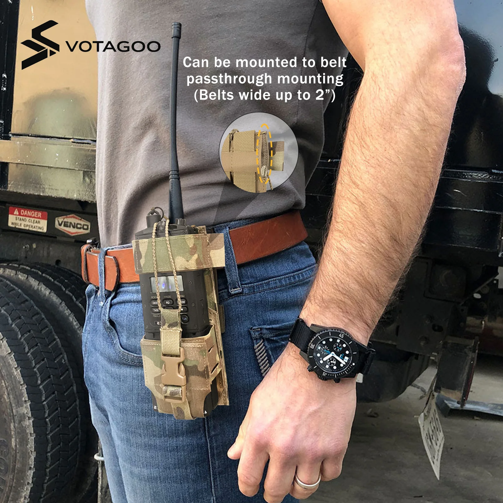 VOTAGOO® Tactical Radio Holster Holder Case - Image 18
