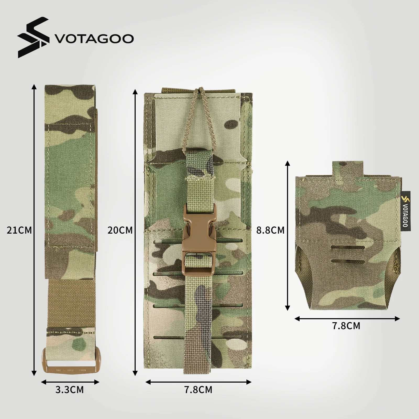 VOTAGOO® Tactical Radio Holster Holder Case - Image 6