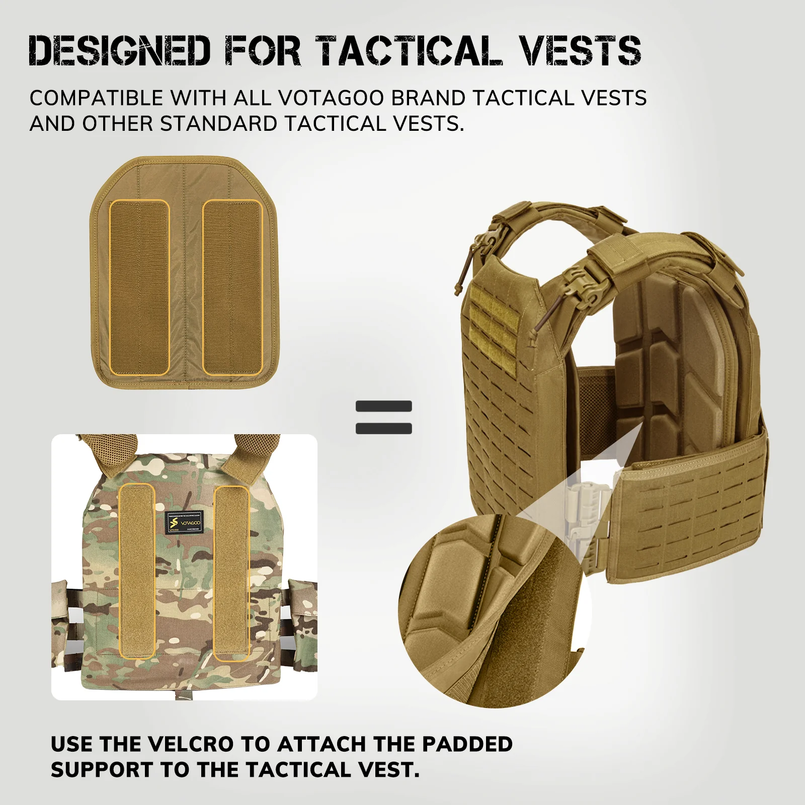 VOTAGOO® Tactical Vest Pad (2 Pcs) - Image 3