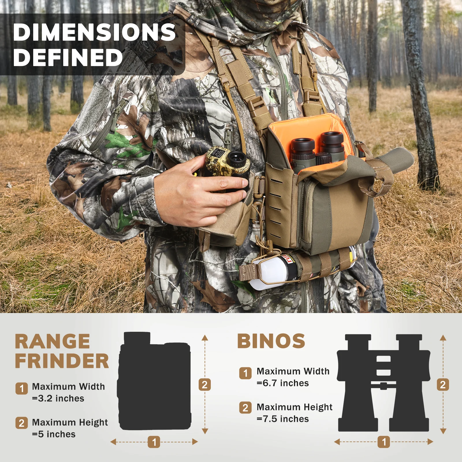 VOTAGOO® Binocular Harness Case Bino Chest Pack - Image 18