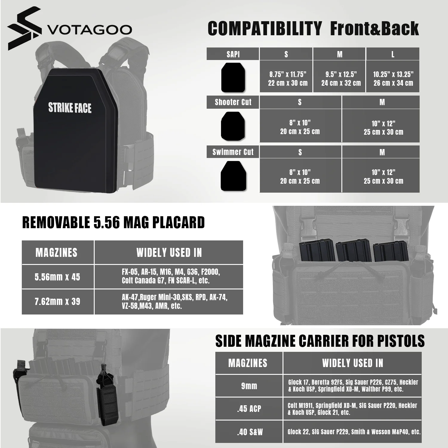 VOTAGOO® Adjustable Tactical Vest with Admin Drop Pouch - Image 25