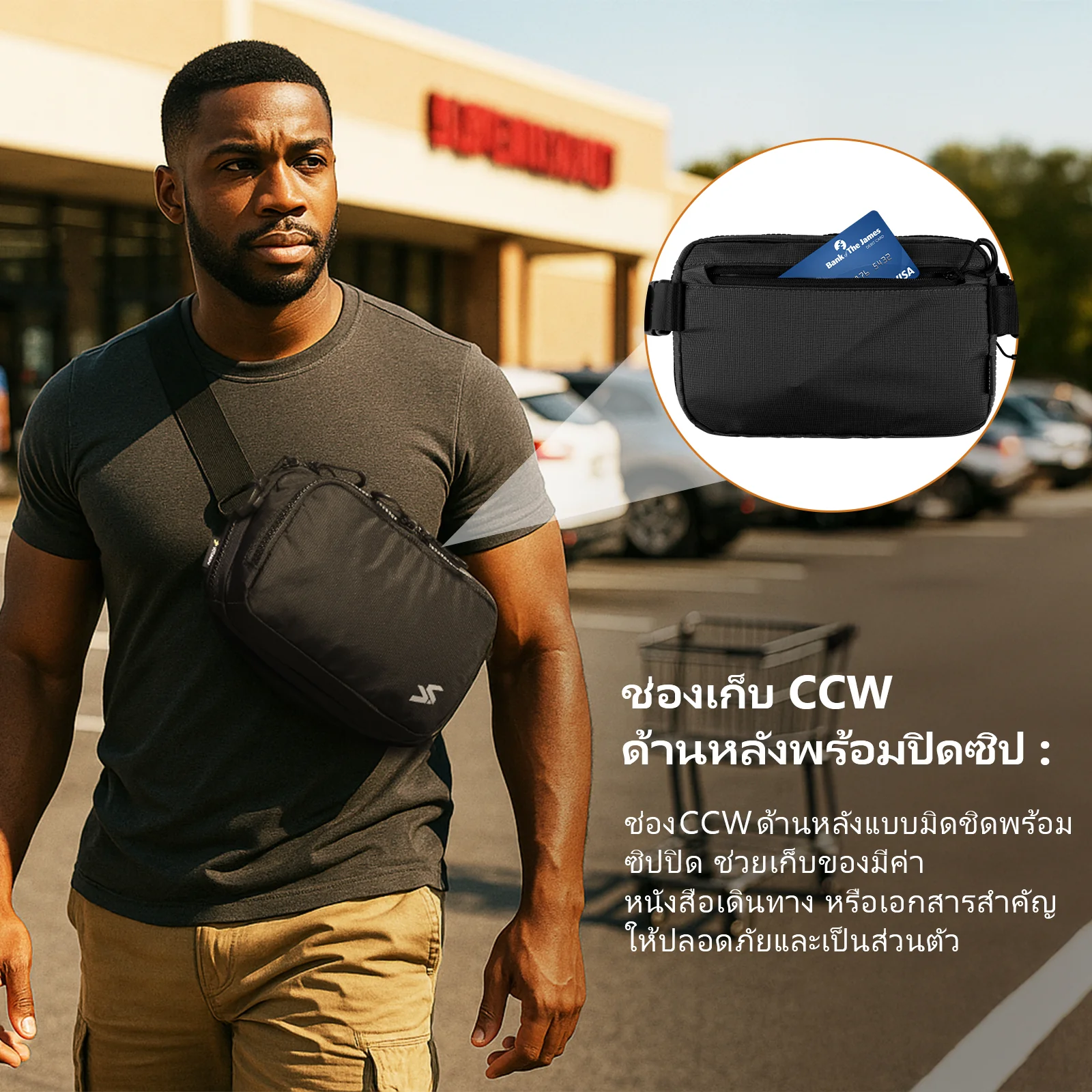 VOTAGOO® Concealed Carry Waist Bag - Image 4