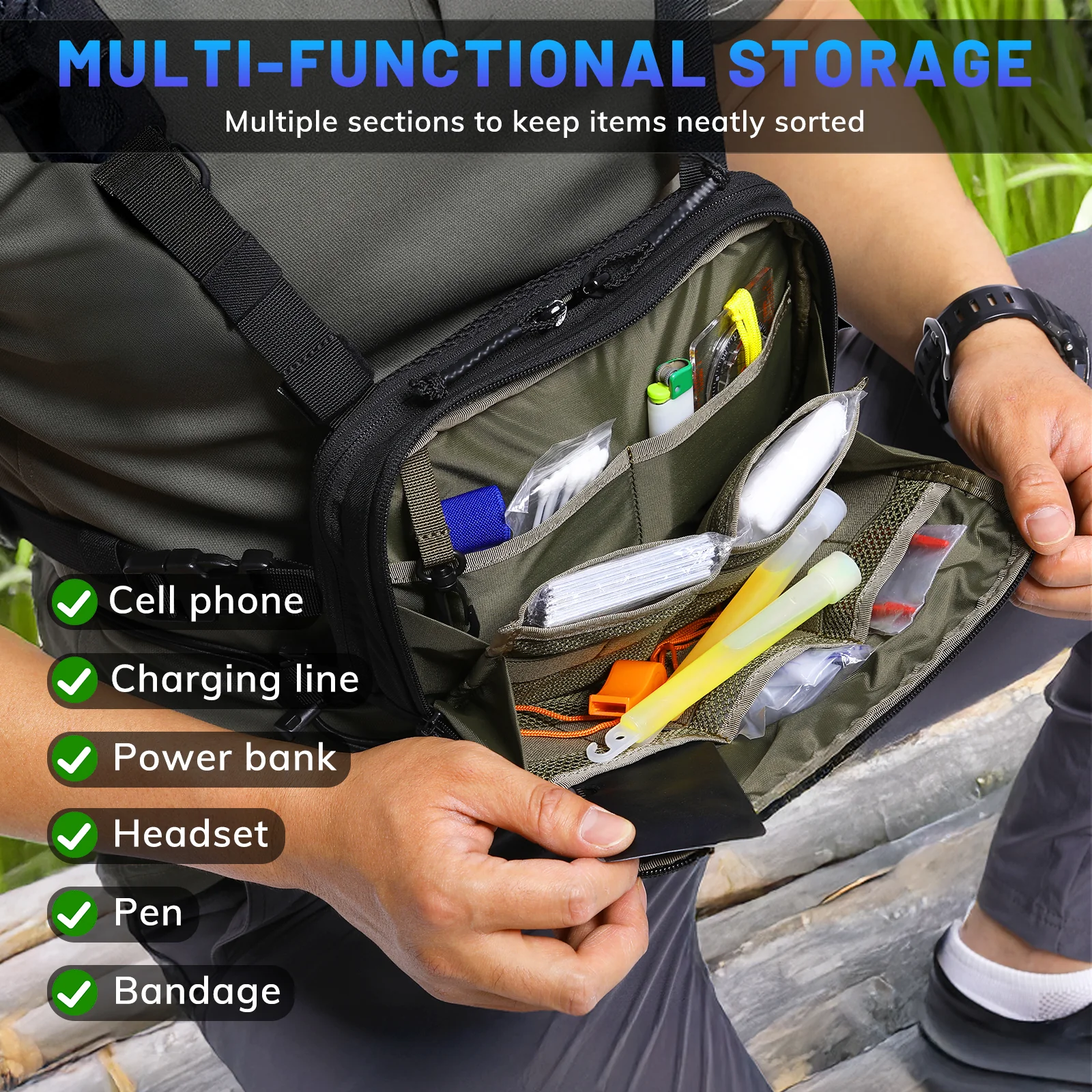 VOTAGOO® Lightweight Running Hydration Vest with 2L Water Bladder Bag - Image 11