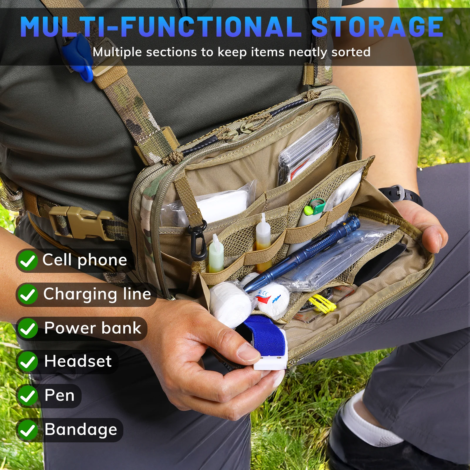 VOTAGOO® Lightweight Running Hydration Vest with 2L Water Bladder Bag - Image 6
