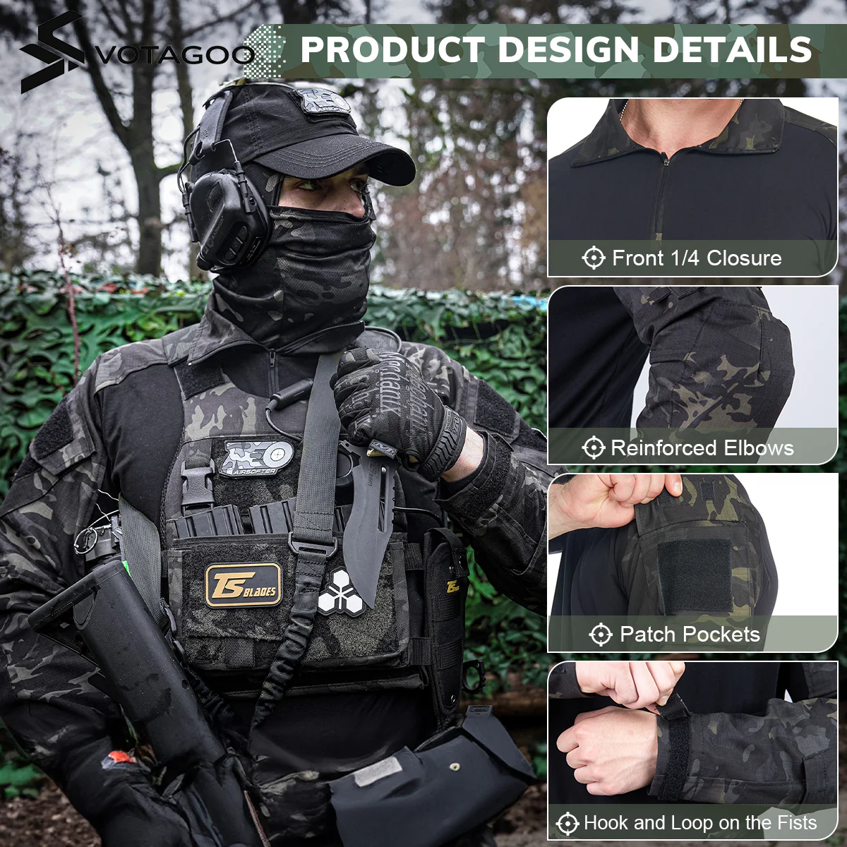 VOTAGOO® Long Sleeve Tactical Shirt - Image 13