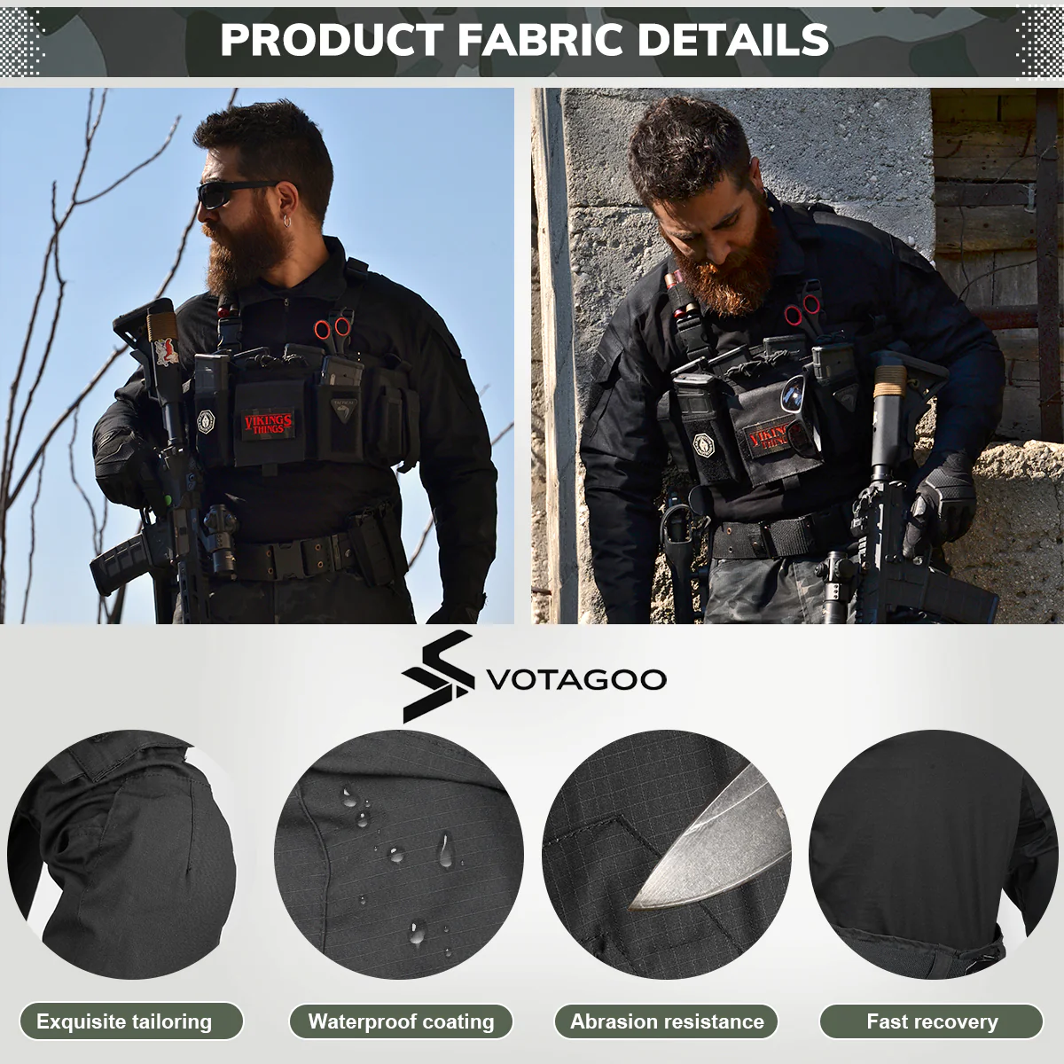 VOTAGOO® Long Sleeve Tactical Shirt - Image 9
