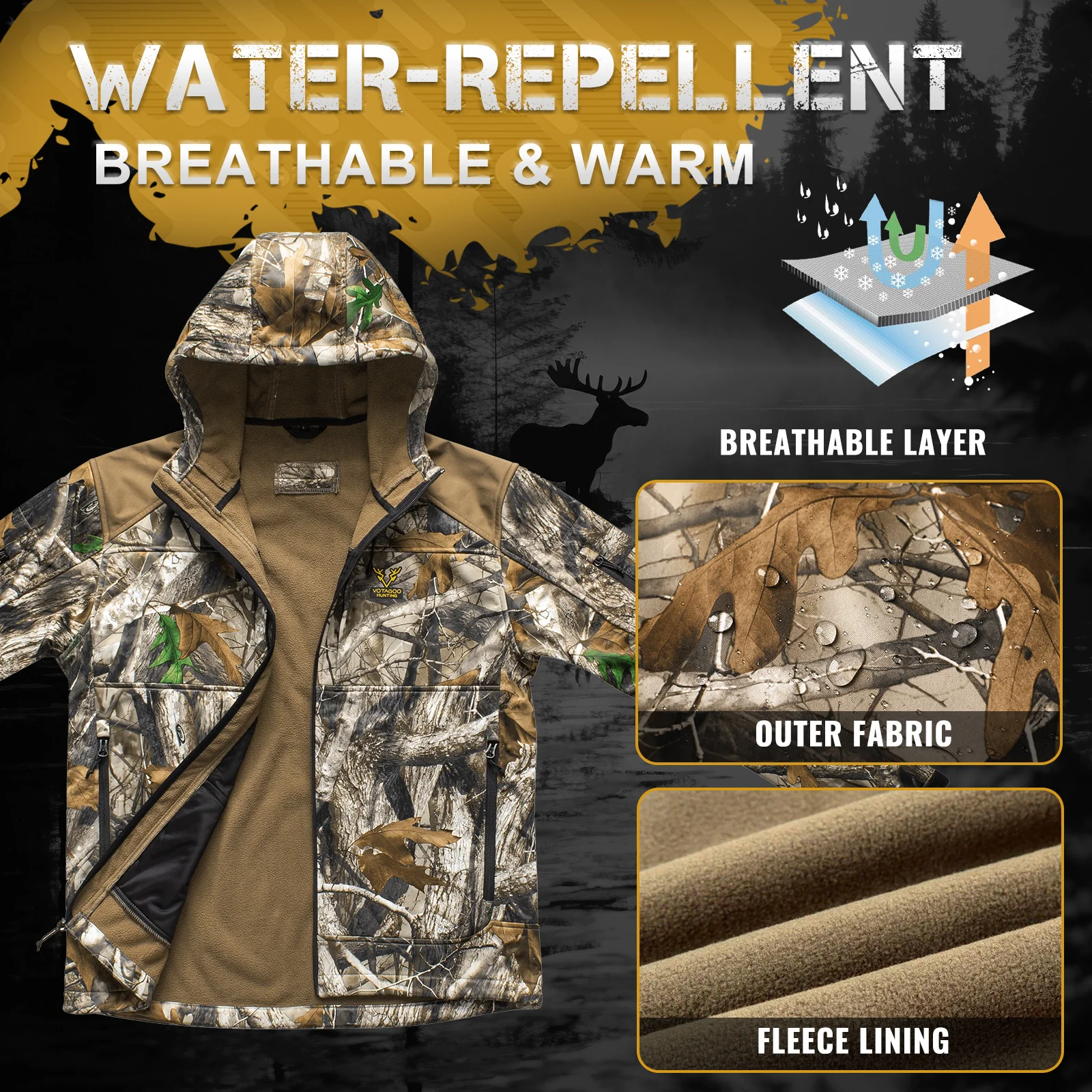 VOTAGOO® Quiet Hunting Jacket - Image 3